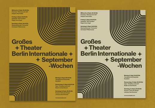 Cultural Festival Poster Layout Design