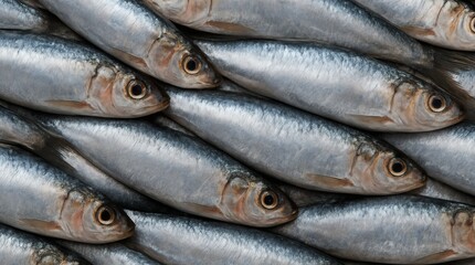 Fresh Anchovies Fish Background
