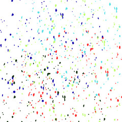 Colorful halftone pattern of dots isolated on transparent background