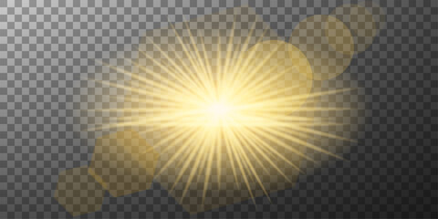 White glowing light explosive burst. New Year illustration for decoration cooling effect with ray glitter. Bright star. Transparent glitter gradient, unforgettable shine. Glare texture.