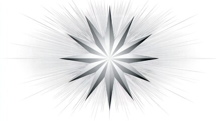 Obraz premium Abstract gray starburst design