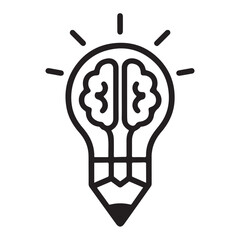 light bulb symbolizes a bright business idea, innovation, and creative solution