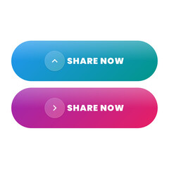 Modern gradient buttons prompt sharing action, perfect for engaging digital content and campaigns.