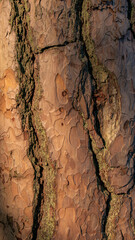 Pine tree bark texture. Closeup