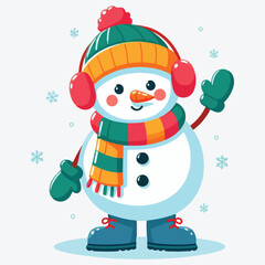 Christmas decor, and festive winter designs. Bright and cute character illustration. stock illustration