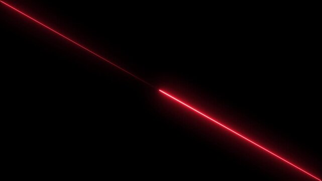 Bright Red Laser Beam Diagonal Line Abstract Background Futuristic Energy Glow Motion Graphic