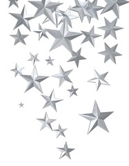Fototapeta premium Silver stars falling