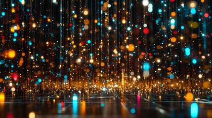 Digital technology seamless pattern of dots and pixels, 3d rendering with futuristic design, perfect for tech backgrounds, digital visuals, and modern abstract projects.