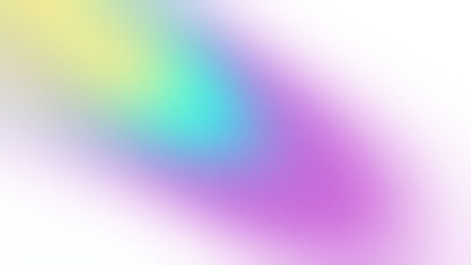 Abstract purpl yellow teal color smooth blurry gradient shape isolated on transparent background. Png overlay effect. Trendy texture for brochure banner header poster cover wallpaper backdrop design.