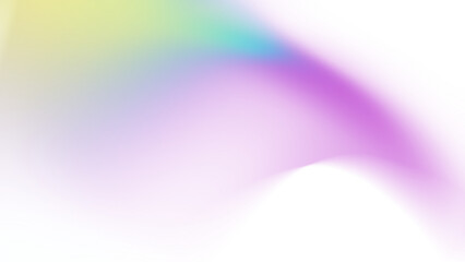 Abstract purpl yellow teal color smooth blurry gradient shape isolated on transparent background. Png overlay effect. Trendy texture for brochure banner header poster cover wallpaper backdrop design.