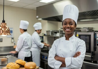 Professional chef team: culinary arts, bakery, and restaurant staff