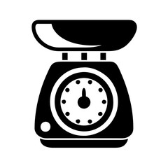Vector art of kitchen scale  icon