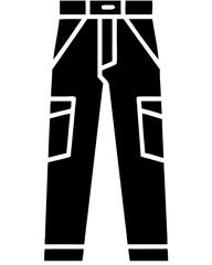 creative details Cargo pant Vector Illustration