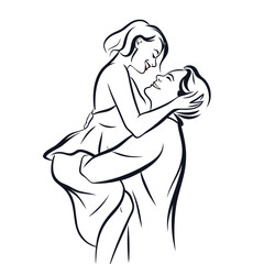 Romantic Embrace A Man Lifting a Woman in Loving Arms A Timeless Expression of Connection and Devotion