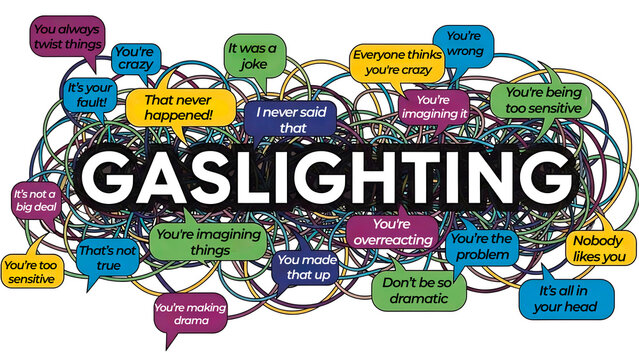 Gaslighting and Narcissistic Abuse Concept — Psychological Manipulation, Emotional Trauma, Mental Health Awareness, mental abuse