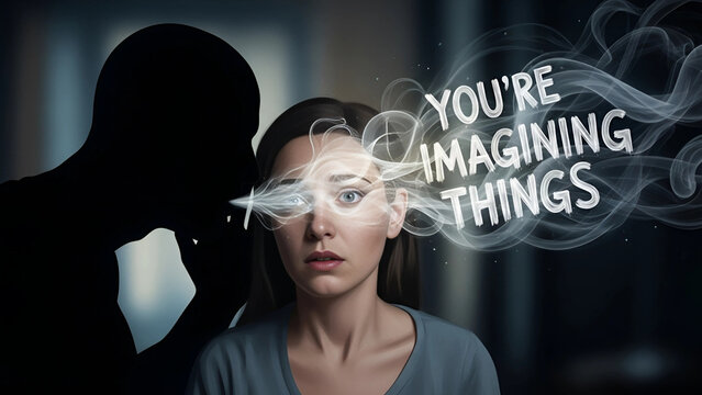 Gaslighting and Narcissistic Abuse Concept &mdash; Psychological Manipulation, Emotional Trauma, Mental Health Awareness, mental abuse