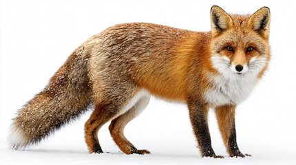 Fototapeta premium Stunning Isolated Red Fox for Professional Projects