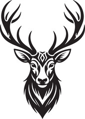 Naklejka premium Premium Minimalist Deer Head Logo for Branding, Apparel, and Modern Vector Design