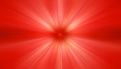 A vibrant radial burst of red and pale orange, radiating outward from a central point, creating a dynamic and energetic design.