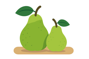 Cartoon Illustration of Whole and Split Wax Gourd