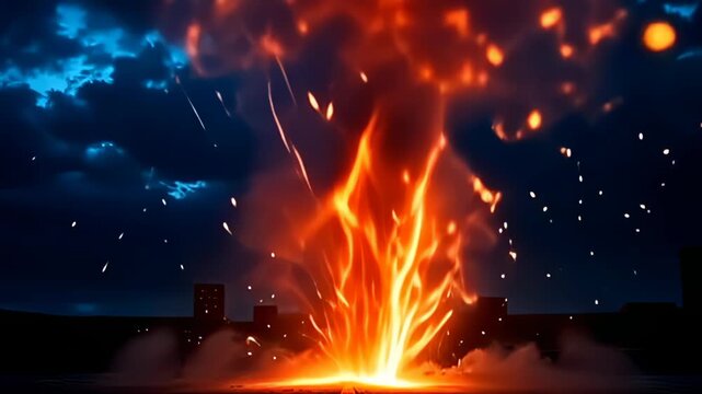 axerophthol speedy sequence of glittering flashes conflagrate the scene, climax inward an volatile culminate where the epic plasm flare explosion powder explosion beams brilliantly, enclose