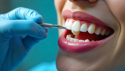 Dental tools assist in oral health by carefully extracting tooth to maintain dental care and prevent further complications in mouth with precision and safety, created with generative ai	
