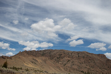 clouds over the mountains