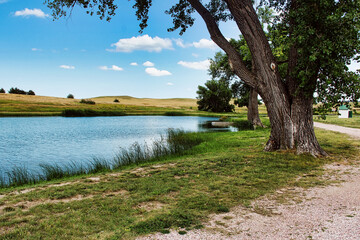 Summer Day at the Grabel Ponds in Fort Robinson State Park near Crawford Nebraska.
