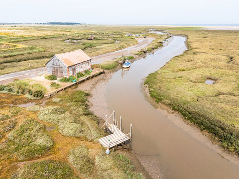 Thornham Coal Barn aerial view