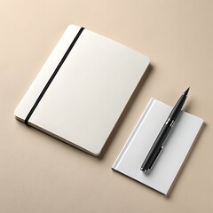 Inspiring Workspace: Elegant Notebook and Pen for Creative Projects and Professional Organization, Perfect for Planning, Writing, and Boosting Productivity