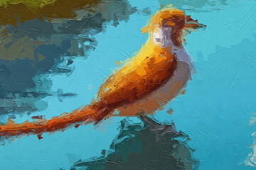 Various oil paintings, flowers, wheat ears, insects, snow scenery, swans, lakes, streams, birds, cottages