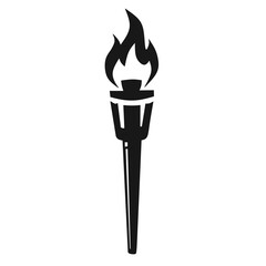 Torch icon vector 