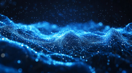 Abstract technology background with electrical signals and digital connectivity, modern computing wallpaper backdrop symbolizing innovation, data flow, and futuristic networks.