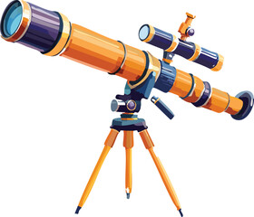 Telescope on Tripod Representing Vision and Future Planning