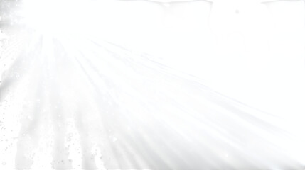 White sparkle flare overlay with soft light rays - isolated on transparent background 