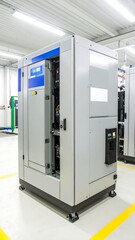 Industrial air compressor unit in a clean room