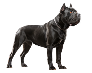 Cane Corso dog on transparent background
