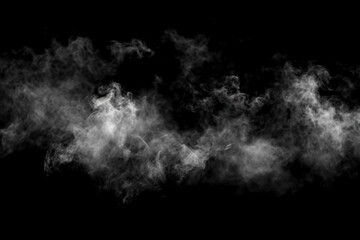 photo Overlay just fog on black empty background