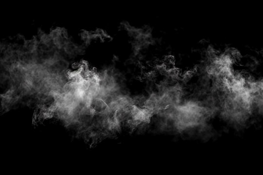 photo Overlay just fog on black empty background