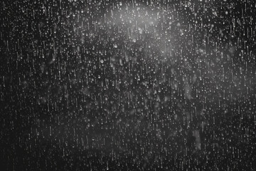 photo Overlay just rain in a black room black background