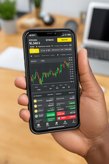 mobile phone in hand