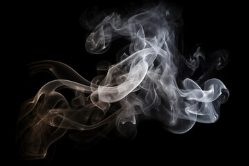 Fototapeta premium Photo Overlay just smoke on black empty background