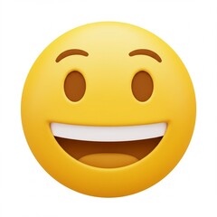 Fototapeta premium Single Emoji Icon Fun Icon Emoticon Stock Illustration