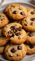 Delicious Homemade Chocolate Chip Walnut Cookies