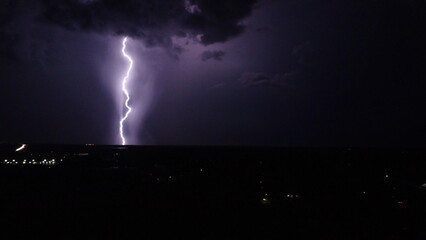 lightning in the night