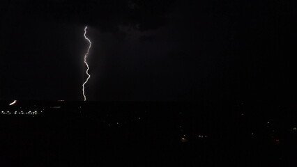 lightning in the night