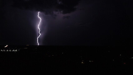 lightning in the night