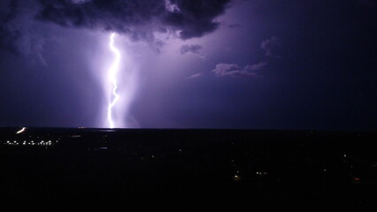 lightning in the night