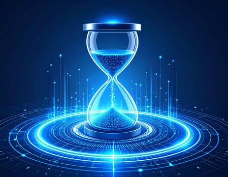 Digital Hourglass: Time and Data Flow in Cyberspace