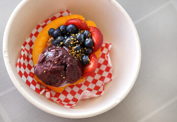 acai bowl with fruit